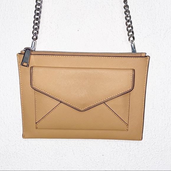 Rebecca Minkoff Handbags - Rebecca Minkoff Tan Leather Crossbody Chain Purse